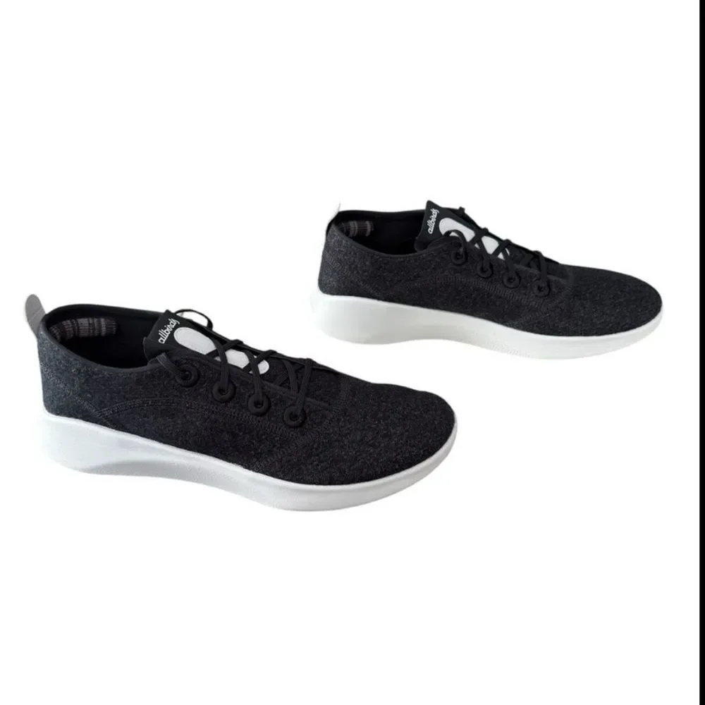 Allbirds SuperLight Wool Runners Men’s 10 Natural Black Gray